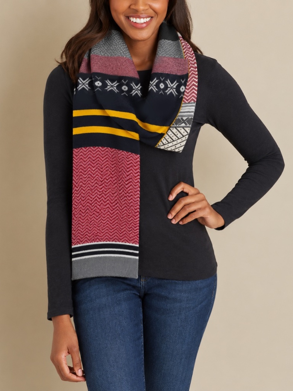 Duluth Trading Co. Scandinavian Scarf Nordic Cabincore Women's